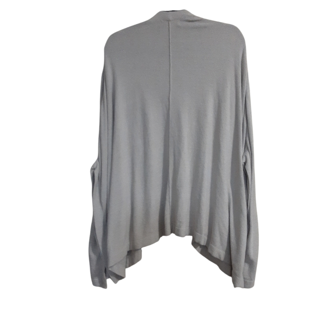 Barefoot Dreams one size open cardigan poncho beige women soft stretchy casual - Picture 2 of 8